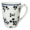 Polish Pottery CA 22 oz. Extra-Large Mug (Cowabunga - Blue Rim) | AD60-2417X at PolishPotteryOutlet.com