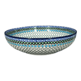 Bowl, Round, Serving, 10.5" in "Mediterranean Waves" by Ceramika Artystyczna | AC36-U72