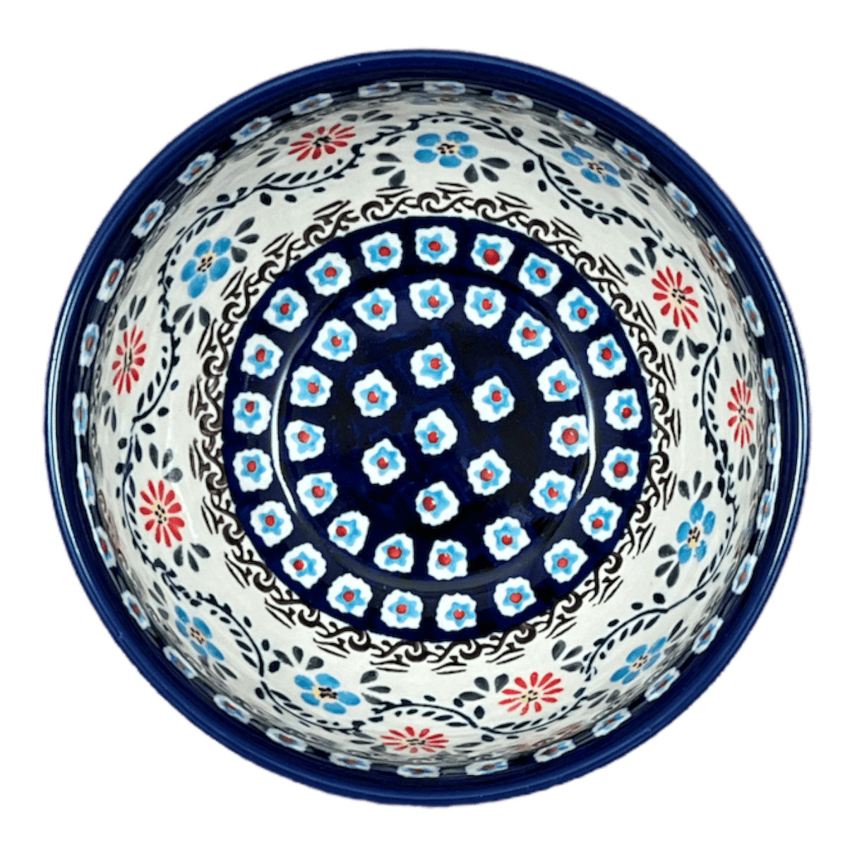 Bowl, Round, Deep, 6.25" in "Climbing Aster" by Zaklady | Y1755A-A1145A