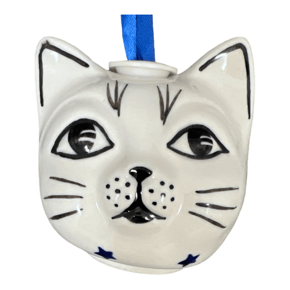 Ornament, Cat Head in "Winter's Eve" by Manufaktura | K142S-IBZ