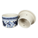 Butter Crock, 4.5" in "Duet in Blue" by Manufaktura | M136S-SB01