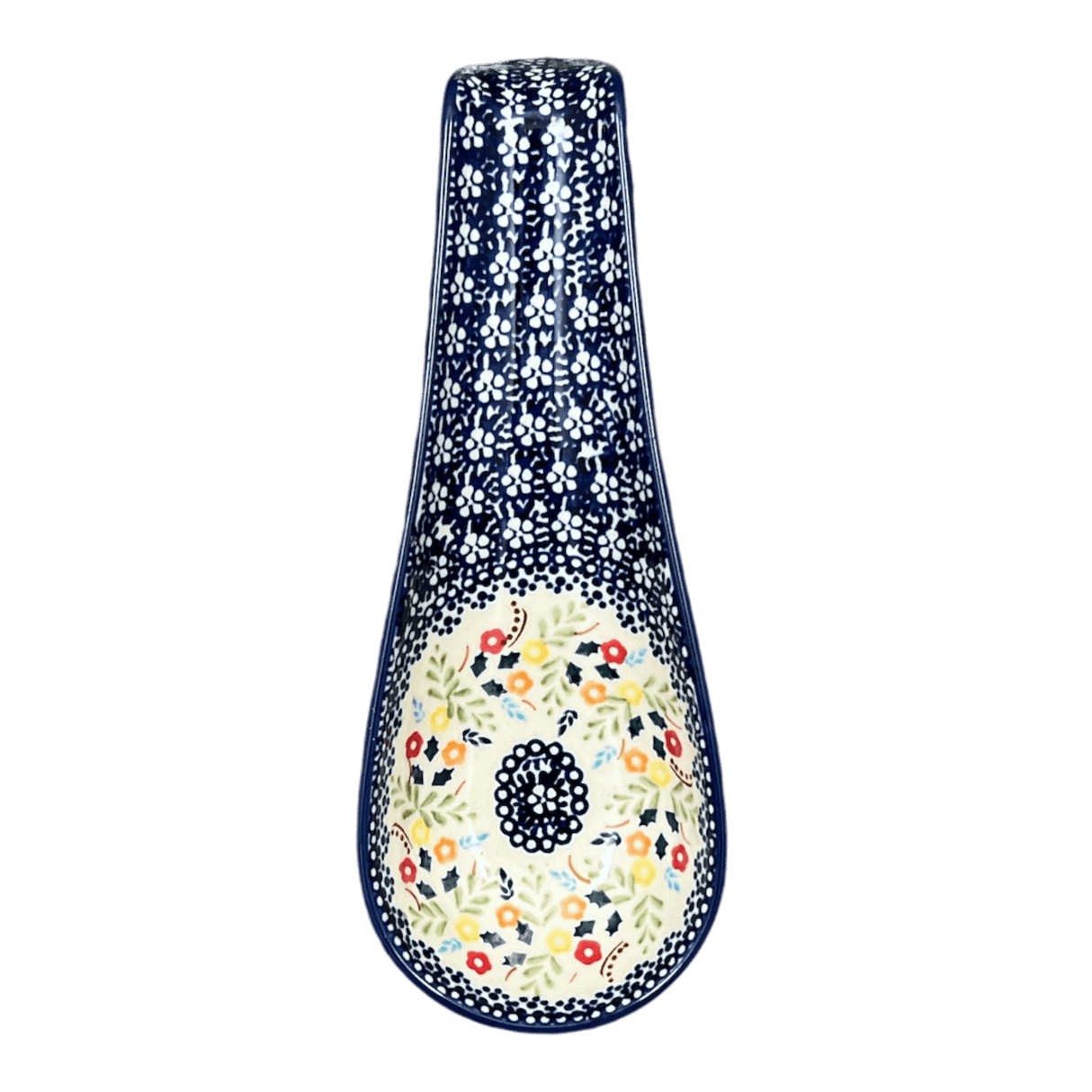 Spoon Rest, Large, 9.25" in "Floral Garland" by Manufaktura | P007U-AD01