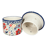 Butter Crock, 4.5" in "Full Bloom" by Manufaktura | M136S-EO34