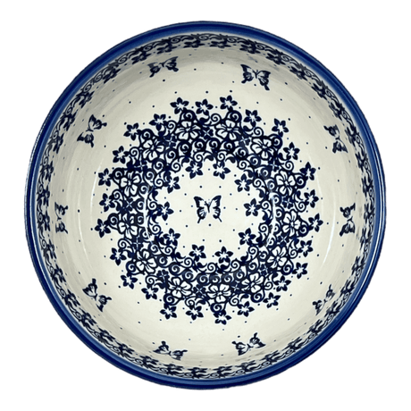 Bowl, Round, Deep, 8.5" in "Butterfly Blues" by Andy | NDA192-17