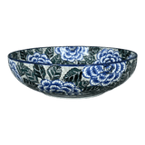 Bowl, Round, Serving, 10.5" in "Blue Dahlia" by Ceramika Artystyczna | AC36-U1473