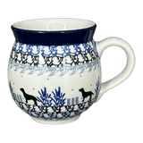 Mug, Belly Mug, 12 oz Medium in "Labrador Loop" by Ceramika Artystyczna | A070-2862X