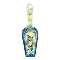 A picture of a Polish Pottery 6" Scoop (Soaring Swallows) | L018S-WK57 as shown at PolishPotteryOutlet.com/products/6-scoop-soaring-swallows-l018s-wk57