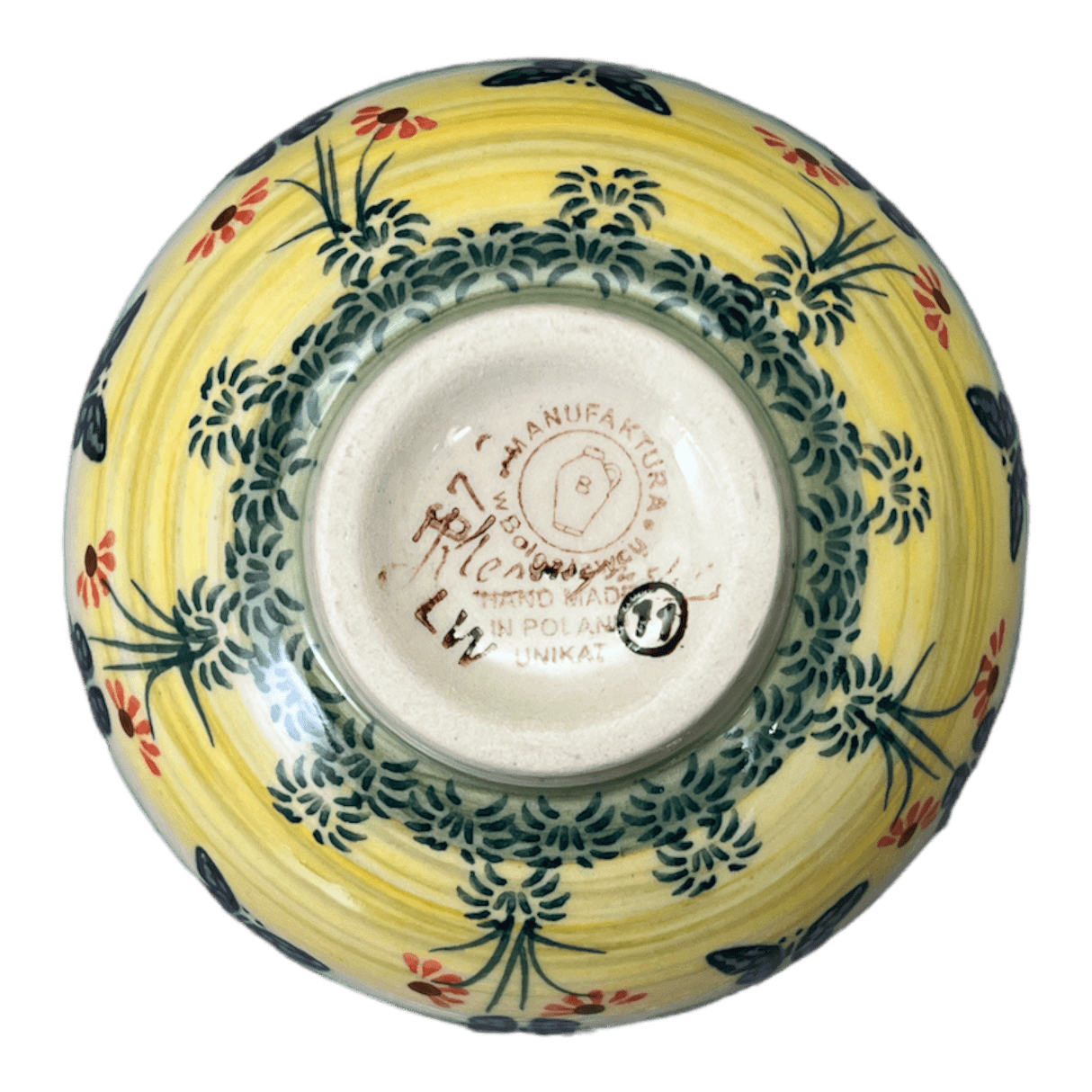 Bowl, Round, Dipping, 4.25" in "Butterflies in Flight" by Manufaktura | M153S-WKM