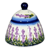 Polish Pottery Bowl, Bell-Shaped, Sugar Bowl, 4", WR (WR9A) in "Lavender Fields" by W.R. Ceramika | WR9A-BW4 at PolishPotteryOutlet.com