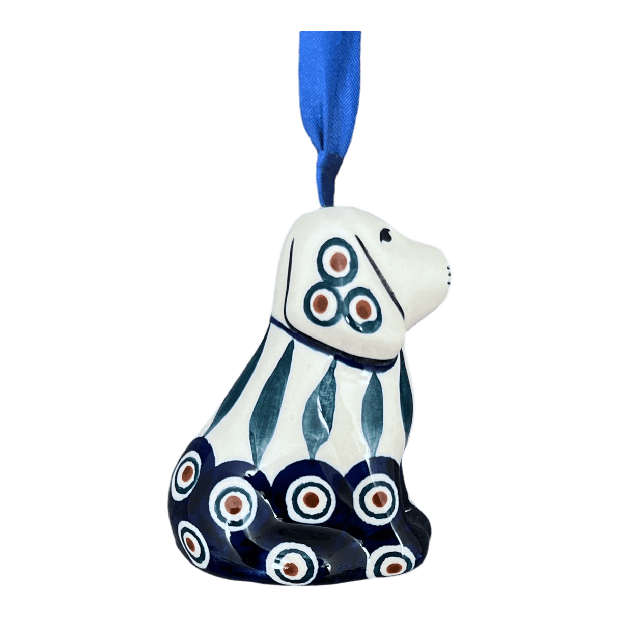 Ornament, Dog, 3" in "Peacock" by Manufaktura | K164T-54