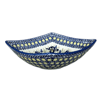 A picture of a Polish Pottery Dish, Nut, Medium, 7.75" in "Iris" by Manufaktura | M113S-BAM as shown at PolishPotteryOutlet.com/products/medium-nut-dish-iris-m113s-bam