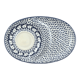 Plate, Oval, Soup & Sandwich, 11.75" x 7.25" in "Kitty Cat Path" by Manufaktura | P006T-KOT6