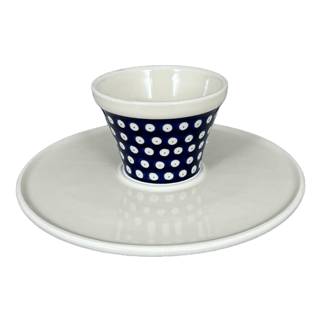 Plate, Round, With Stand, 11" in "Tulip Dot" by Ceramika Artystyczna | A659-377Z