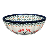 Bowl, Round, Blossom, 6" in "Scarlet Stitch" by Zaklady | Y1945A-A1158A