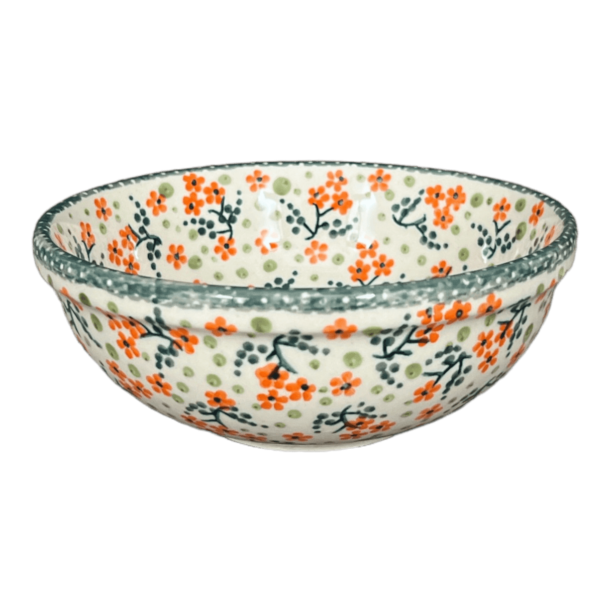 Bowl, Round, 6" in "Peach Blossoms" by Manufaktura | M089S-AS46