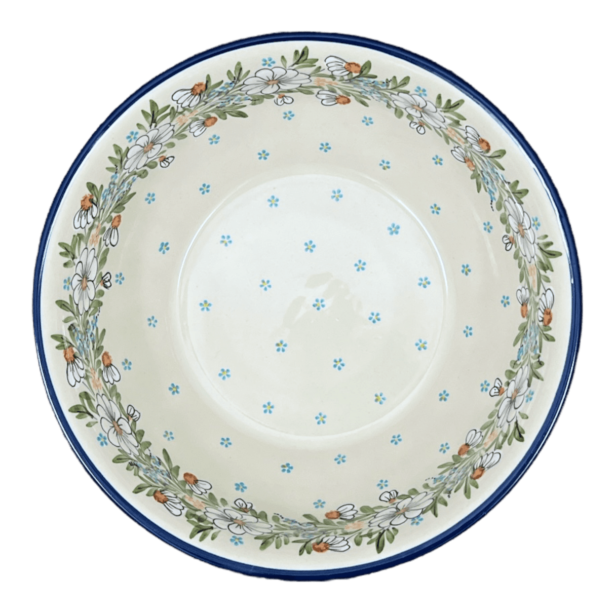 Bowl, Round, 11" in "Daisy Bouquet" by Manufaktura | M087S-TAB3