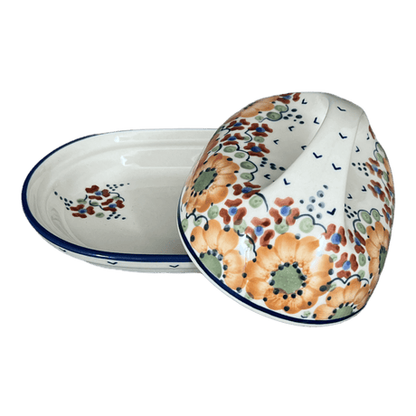 Butter Dish, Fancy, 5" x 7" in "Autumn Harvest" by Manufaktura | M077S-LB