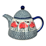 Teapot, 0.9 Liter in "Poppy Paradise" by Manufaktura | C005S-PD01