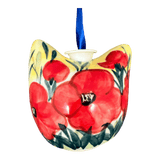 Ornament, Cat Head in "Poppies in Bloom" by Manufaktura | K142S-JZ34