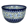 Polish Pottery Zaklady 8" Extra-Deep Bowl (Spring Swirl) | Y985A-A1073A at PolishPotteryOutlet.com