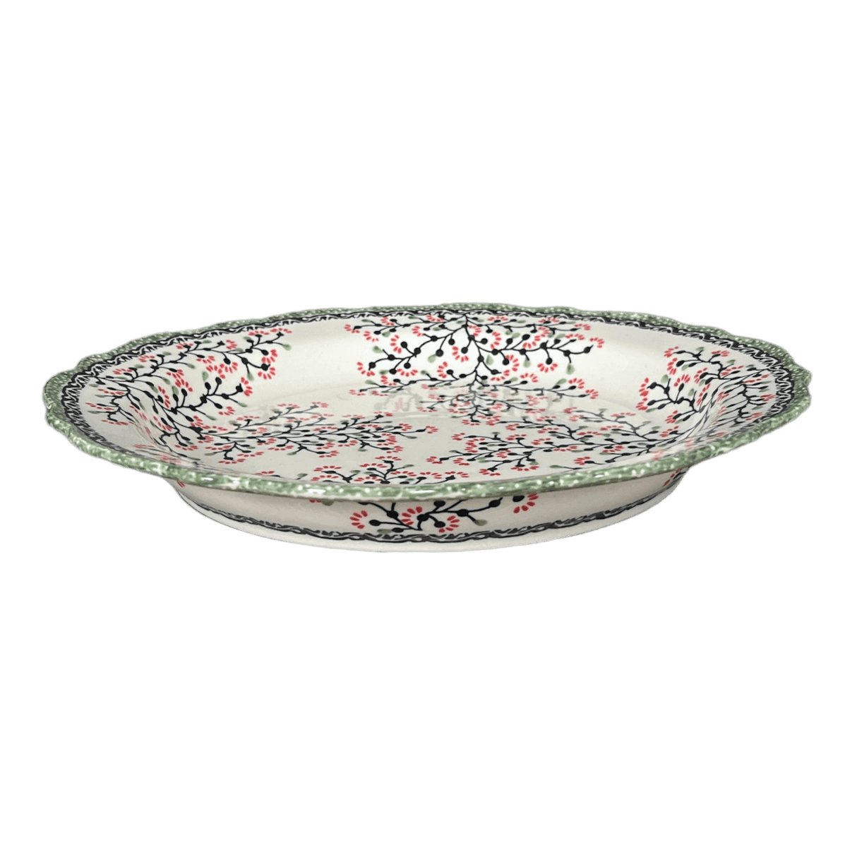 Platter, Round, Ornate, 13.5" in "Cherry Blossoms" by Manufaktura | T142S-DPGJ