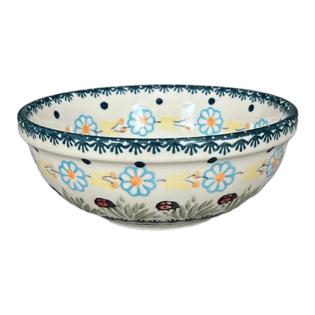 Bowl, Round, 6" in "Lady Bugs" by Manufaktura | M089T-IF45