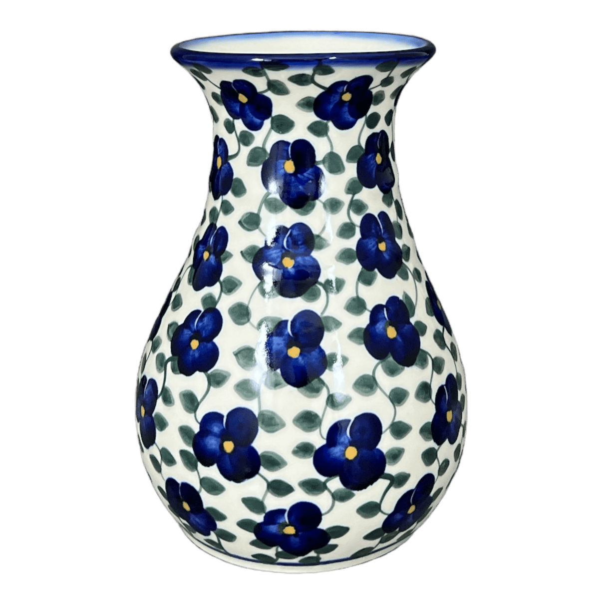 Vase, Tall, 8.5", WR (WR30D) in "Pansy Storm" by W.R. Ceramika | WR30D-EZ3