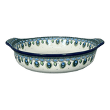Baker, Round Handles, 10.25" in "Peacock Plume" by Ceramika Artystyczna | A417-2218X