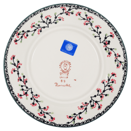 Plate, Round, Salad, 8.5" in "Cherry Blossoms - Solid Rim" by Manufaktura | T134S-DPGJA