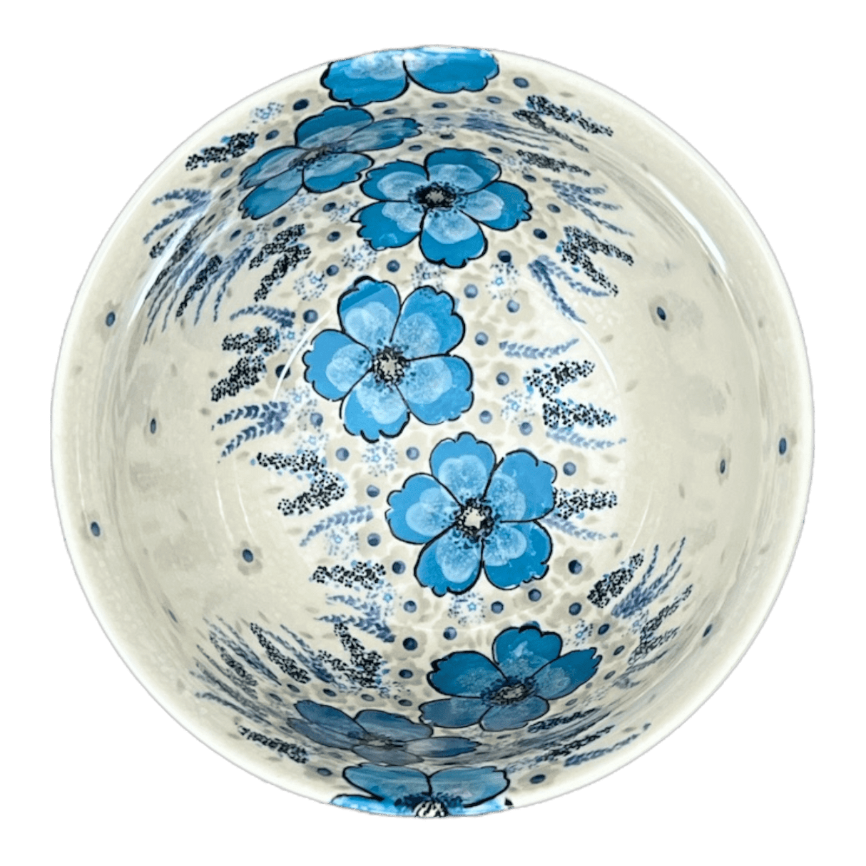 Bowl, Round, Extra-Deep, 8" in "Something Blue" by Zaklady | Y985A-ART374