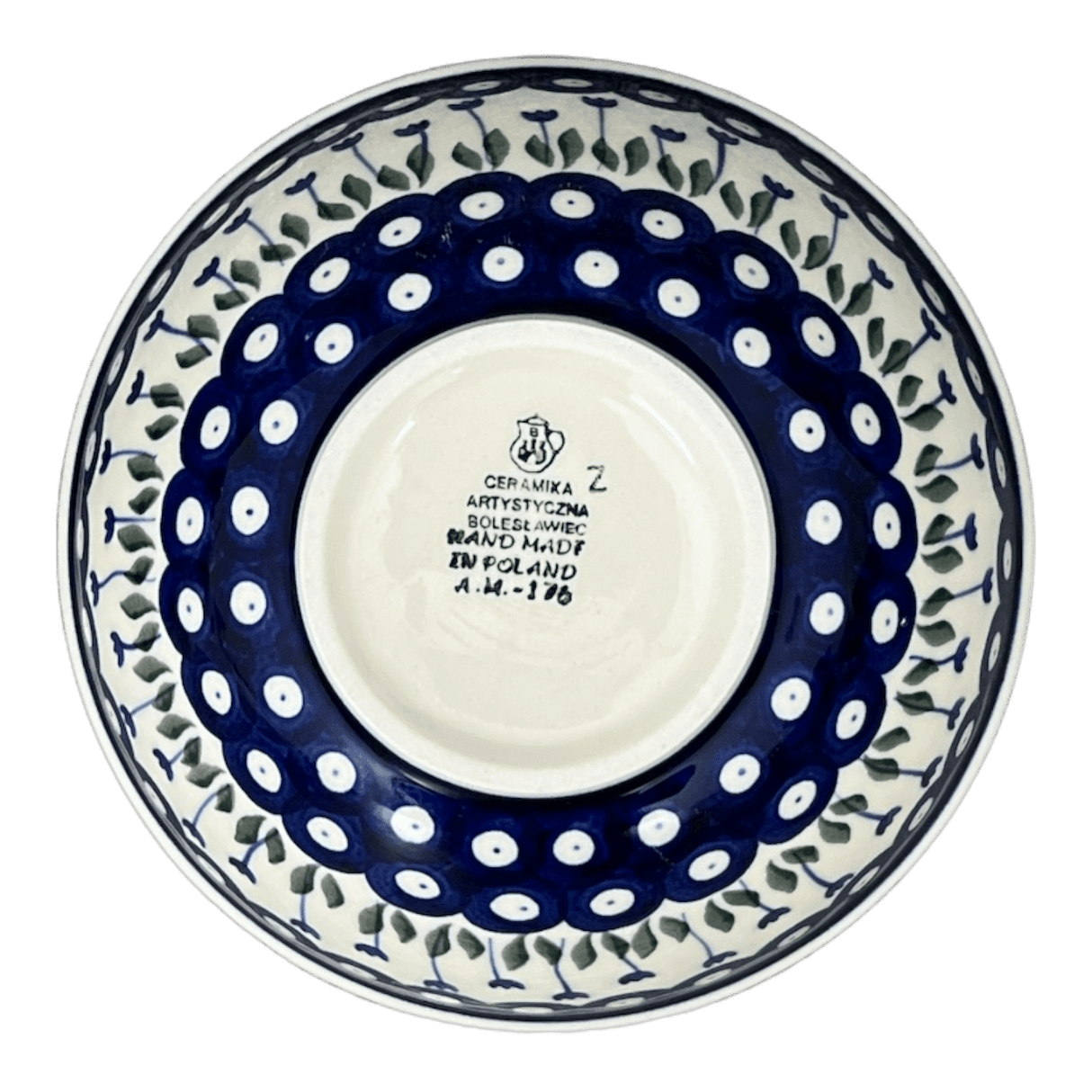 Bowl, Round, Kitchen, 7.75" in "Tulip Dot" by Ceramika Artystyczna | A057-377Z