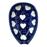 Spoon Rest, Small, 3.5" in "Sea of Hearts" by Manufaktura | P093T-SEA