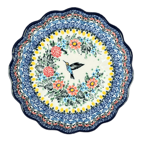 Polish Pottery CA 7.5" Blossom Bowl (Hummingbird Bouquet) | A249-U3357 Additional Image at PolishPotteryOutlet.com