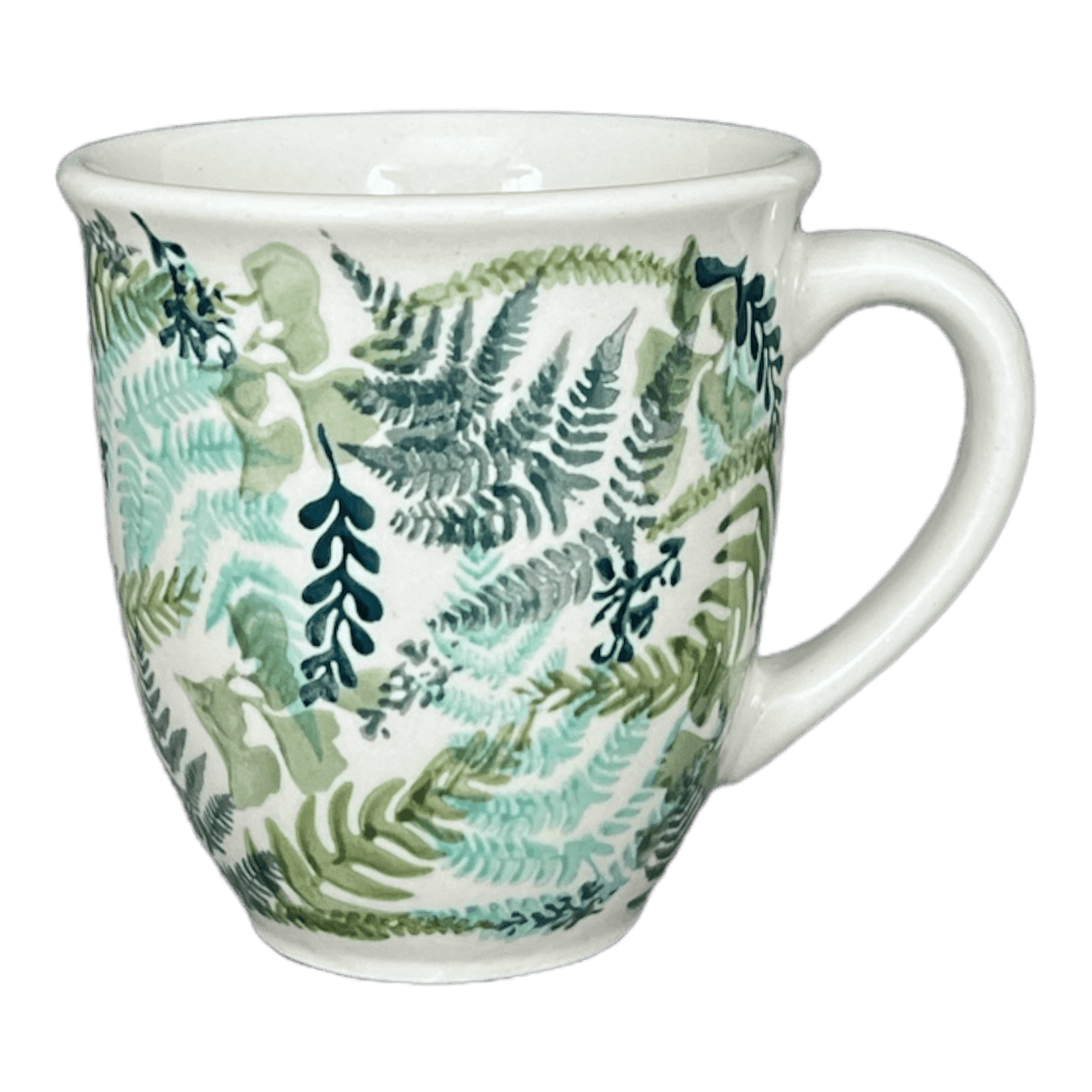 Mug, Mars Mug, 16 oz Large in "Scattered Ferns" by Manufaktura | K106S-GZ39