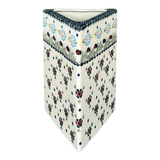 Vase, Triangular, 8" x 4.75" in "Lady Bugs" by Manufaktura | W027T-IF45