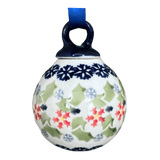 Ornament, Ball, 2.75" in "Holly In Bloom" by Manufaktura | K070T-IN13