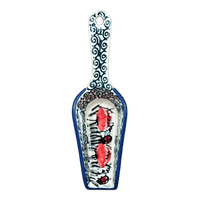 A picture of a Polish Pottery 6" Scoop (Poppy Paradise) | L018S-PD01 as shown at PolishPotteryOutlet.com/products/6-scoop-poppy-paradise-l018s-pd01
