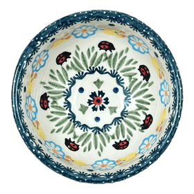 Polish Pottery Dipping Bowl (Lady Bugs) | M153T-IF45 Additional Image at PolishPotteryOutlet.com