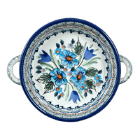 A picture of a Polish Pottery Zaklady 7.5" Round Stew Dish (Julie's Garden) | Y1454A-ART165 as shown at PolishPotteryOutlet.com/products/7-5-round-stew-dish-julies-garden-y1454a-art165-1