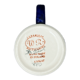 Mug, Straight Mug, 12 oz, WR (WR14E) in "Delphinium Spray" by W.R. Ceramika | WR14E-BW3