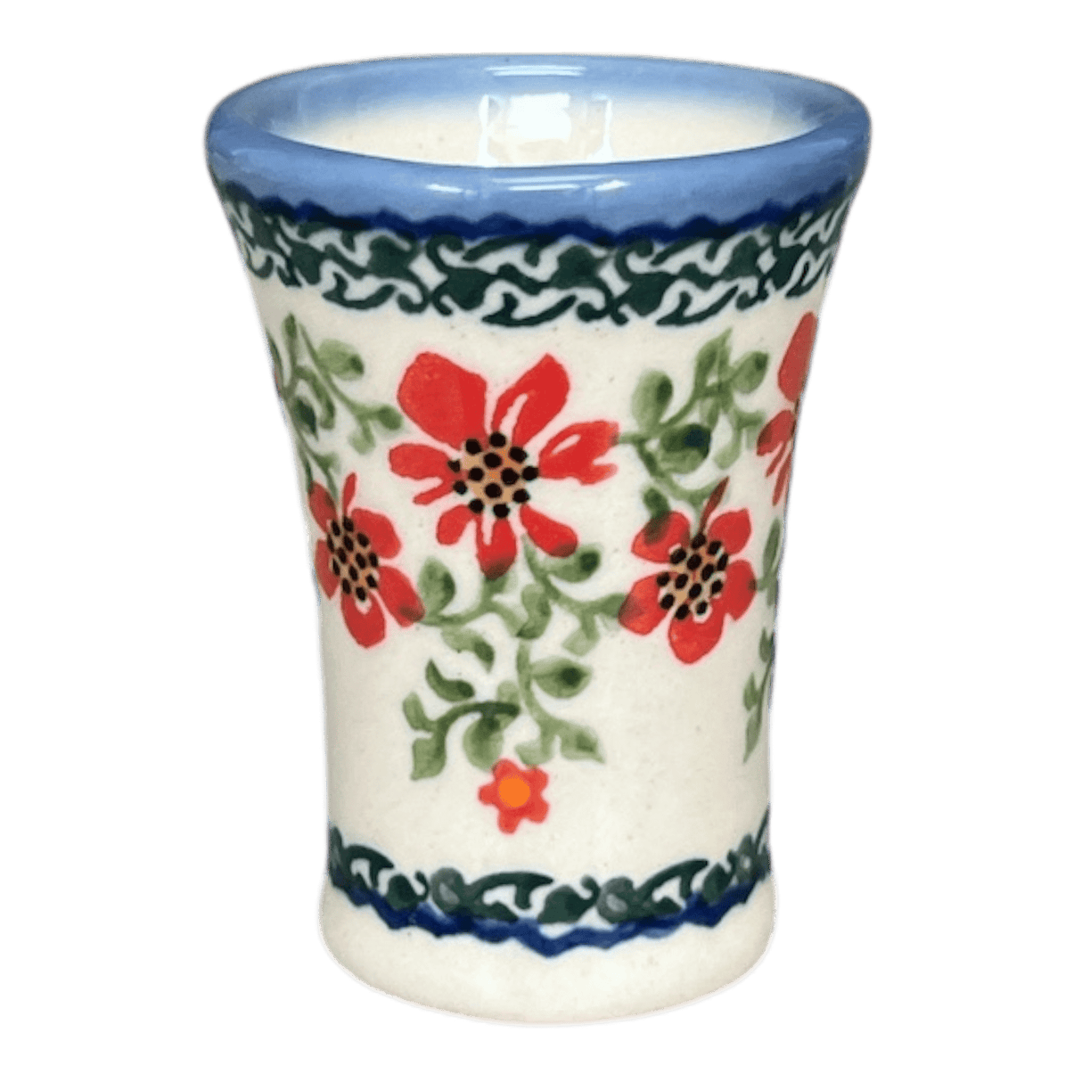 Shot Glass, 1.3 oz in "Draping Red Florals" by Galia | GKJ02-PW3