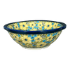 Polish Pottery Colander, 10" in "Sunny Meadow" by Zaklady | Y1183A-ART332 at PolishPotteryOutlet.com