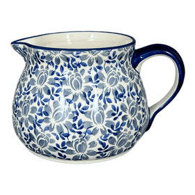 Polish Pottery 1.5 Liter Pitcher (English Blue) | D043U-AS53 Additional Image at PolishPotteryOutlet.com