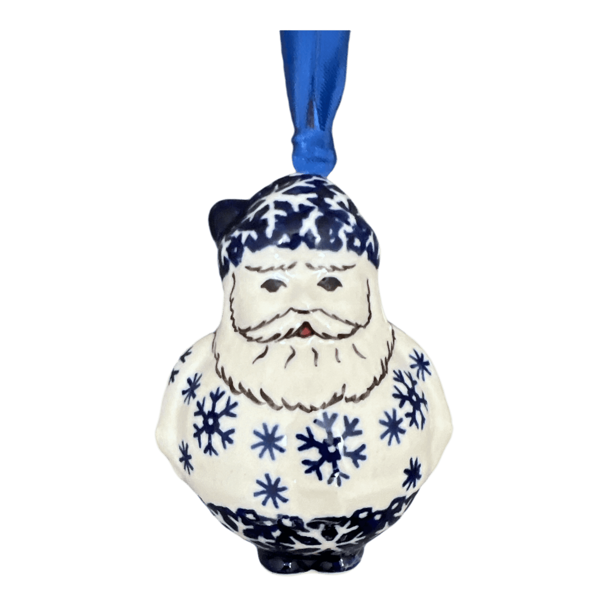 Ornament, Santa, 2.5" in "Snow Drift" by Manufaktura | K144T-PZ