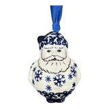 Ornament, Santa, 2.5" in "Snow Drift" by Manufaktura | K144T-PZ