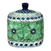 Polish Pottery Bowl, Square, Sugar Bowl, 4" in "Green Goddess" by Ceramika Artystyczna | AF38-U408A at PolishPotteryOutlet.com