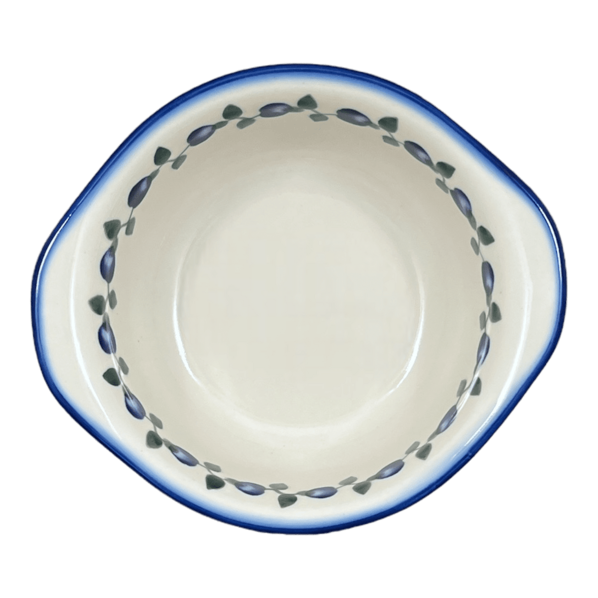 Bowl, Round, Soup, 22 oz, WR (WR51B) in "Pansy Wreath" by W.R. Ceramika | WR51B-EZ2