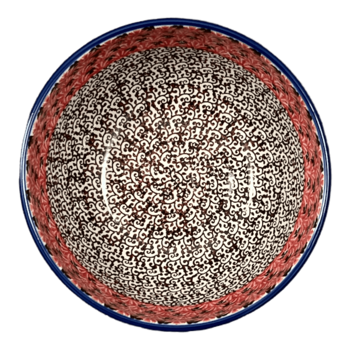 Bowl, Round, Deep, 6.25" in "Coral Fans" by Ceramika Artystyczna | AC37-2199X