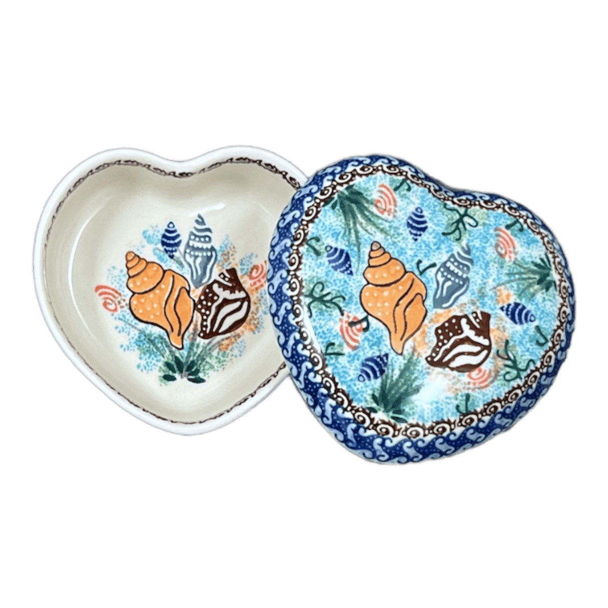 Heart Box, 4.5" in "Poseidon's Treasure" by Ceramika Artystyczna | A143-U1899