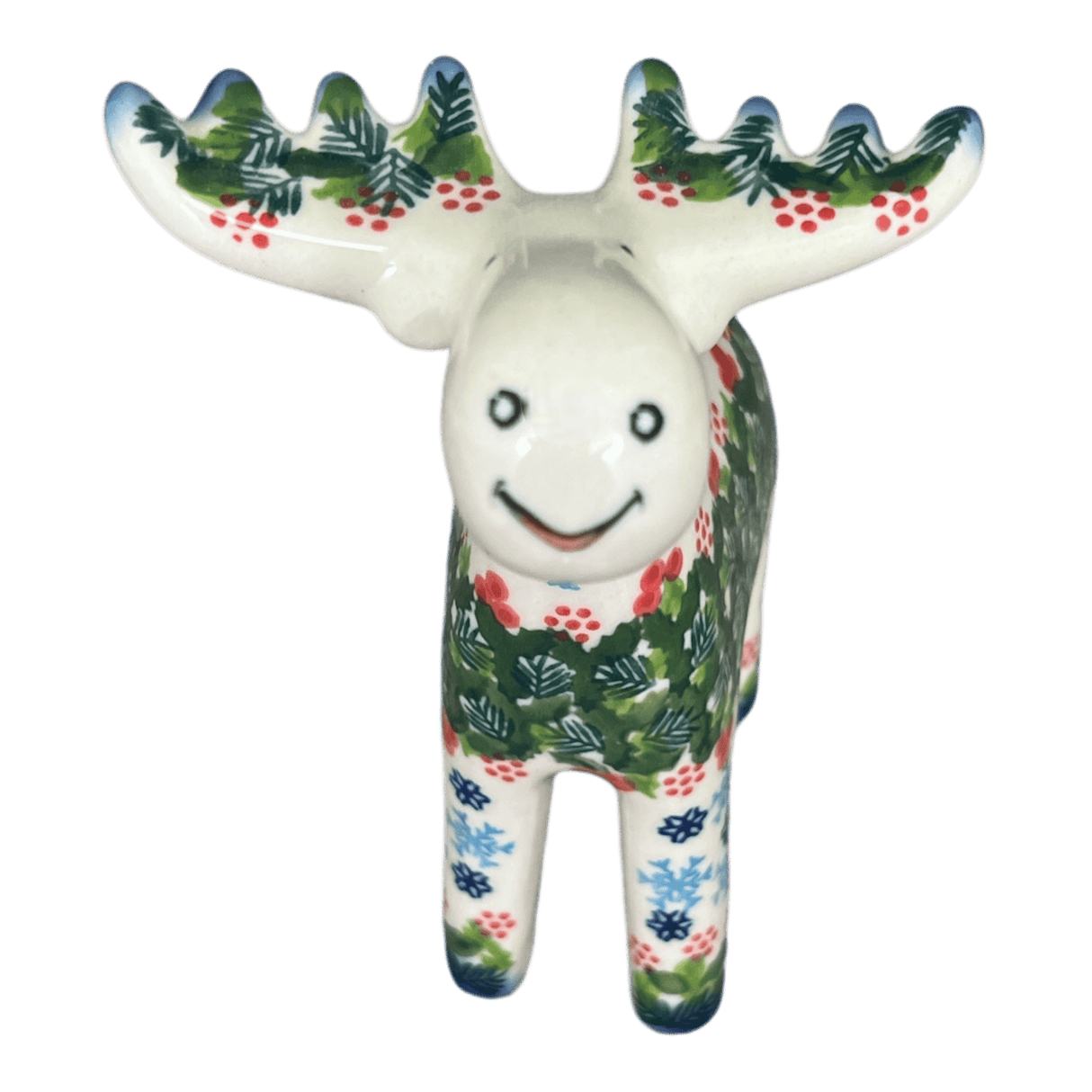 Figurine, Reindeer, 6.75" in "Winter Wreath" by Galia | GZW31-PCH3